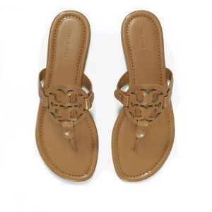 Tory Burch Miller Patent Sandal Nude Size 7
